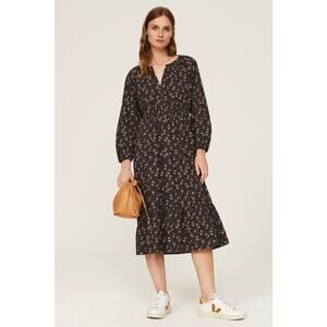 rails brown floral dress Brown Maxi Dress With Belt main image 1